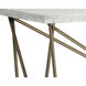Skyy 55 X 15.75 inch White / Antique Brass Console Table